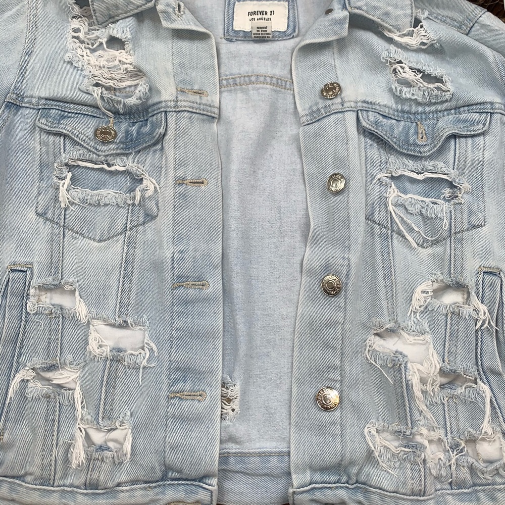Rip jean jacket